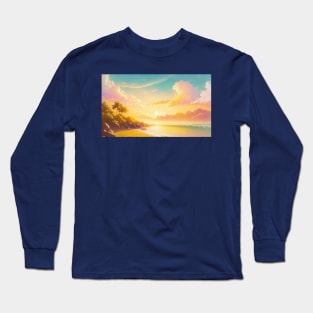 seaside pastel Long Sleeve T-Shirt